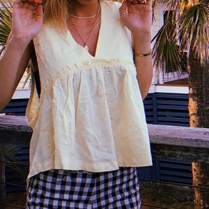 Yellow urban outfitters flowy tank top